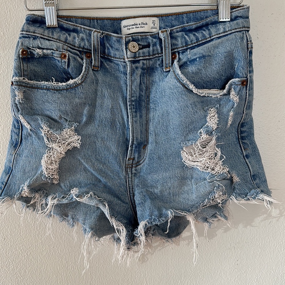 ABERCROMBIE Distressed Denim Shorts